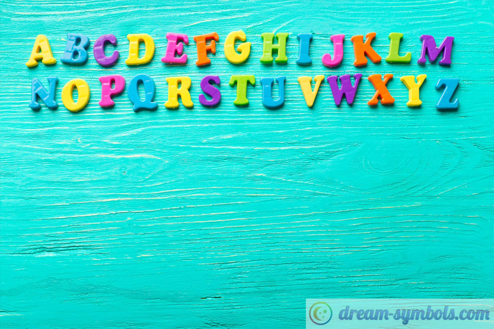 alphabet dream meaning